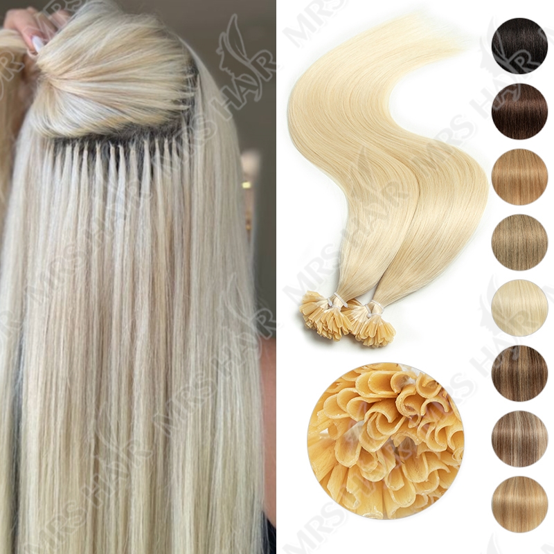 Nail Art Ombre - Ekstensi rambut ujung U pemanjangan rambut