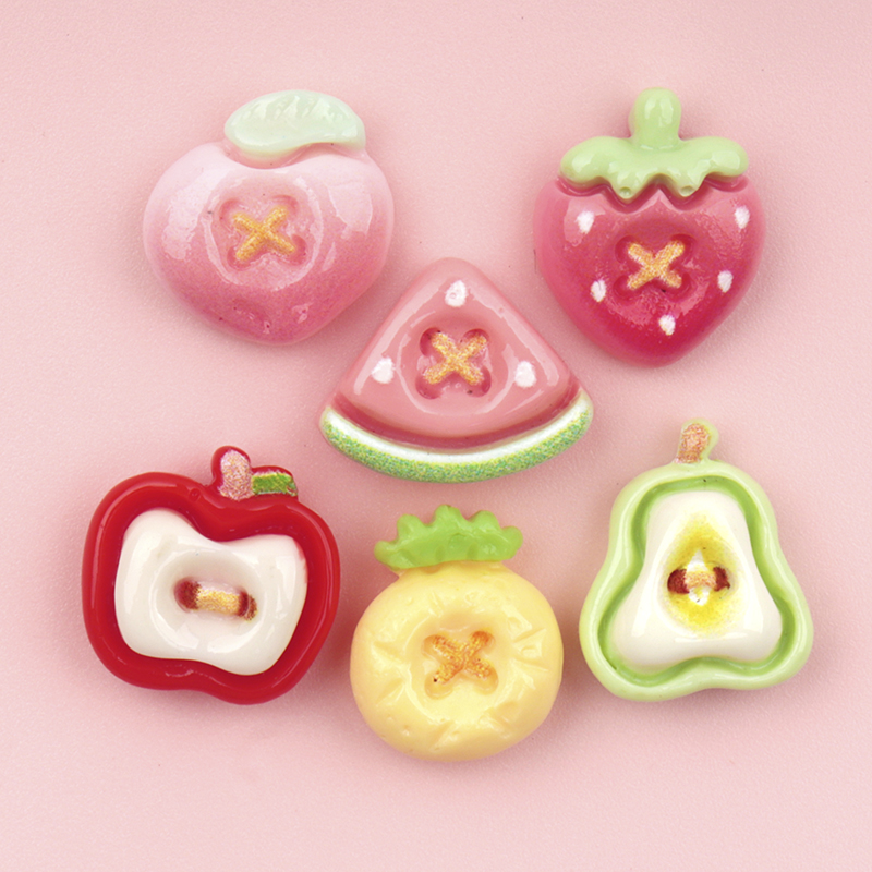 Nail Art Ombre - 50/500 Buah Cabochon Seni Kuku Resin