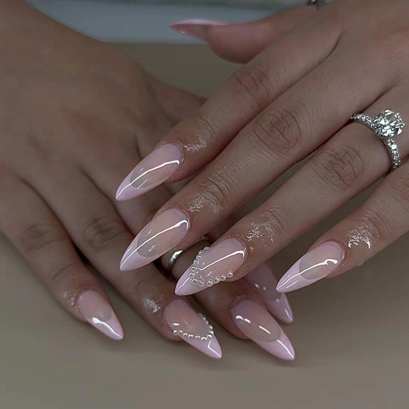 24pcs Set Kuku Palsu Model Pit - Nail Art Valentines Day ulasan dan harga