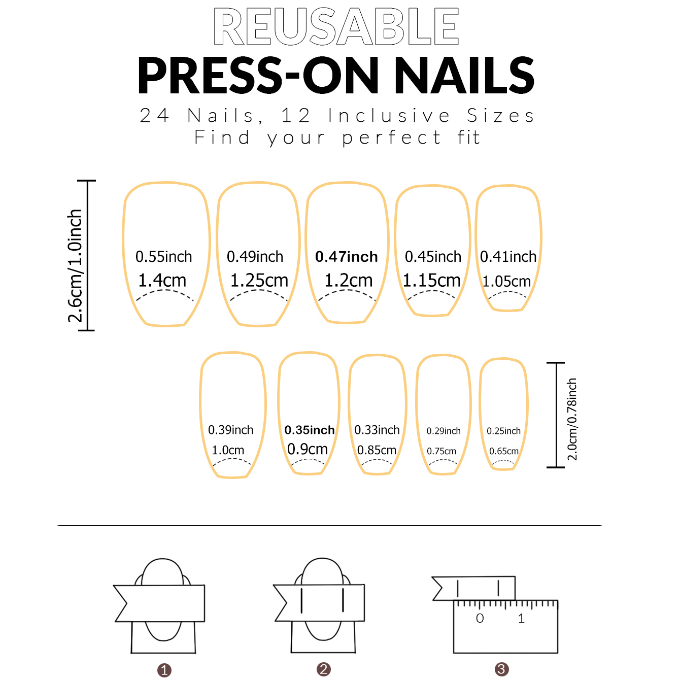 Satu Set 24 Stiker Kuku Pendek - Nail Art Pink ulasan dan harga