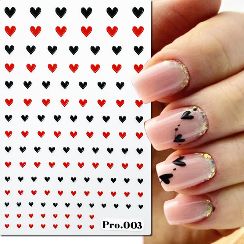 5d timbul seni kuku stiker Har - Nail Art Valentines Day ulasan dan harga