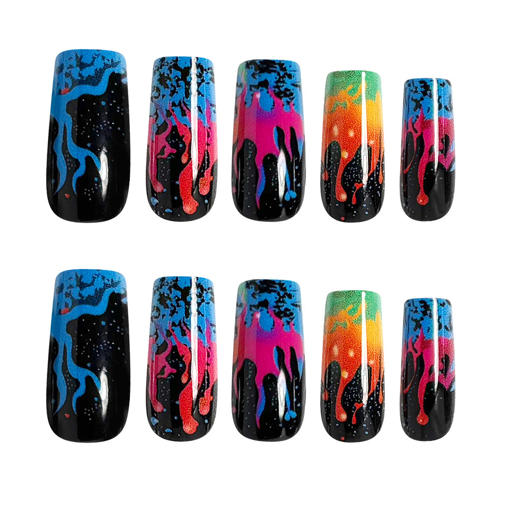 Kuku palsu ukuran sedang untuk - Nail Art Orange ulasan dan harga