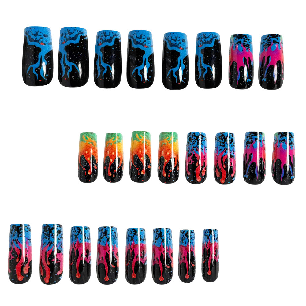 Kuku palsu ukuran sedang untuk - Nail Art Orange ulasan dan harga