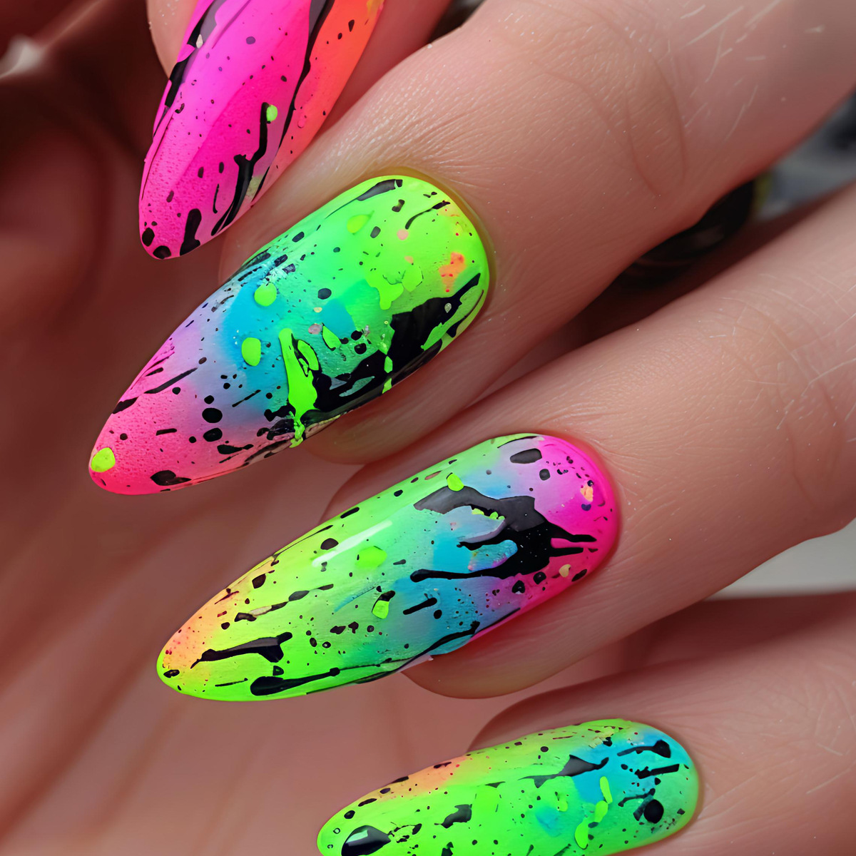Kuku palsu ukuran sedang untuk - Nail Art Orange ulasan dan harga