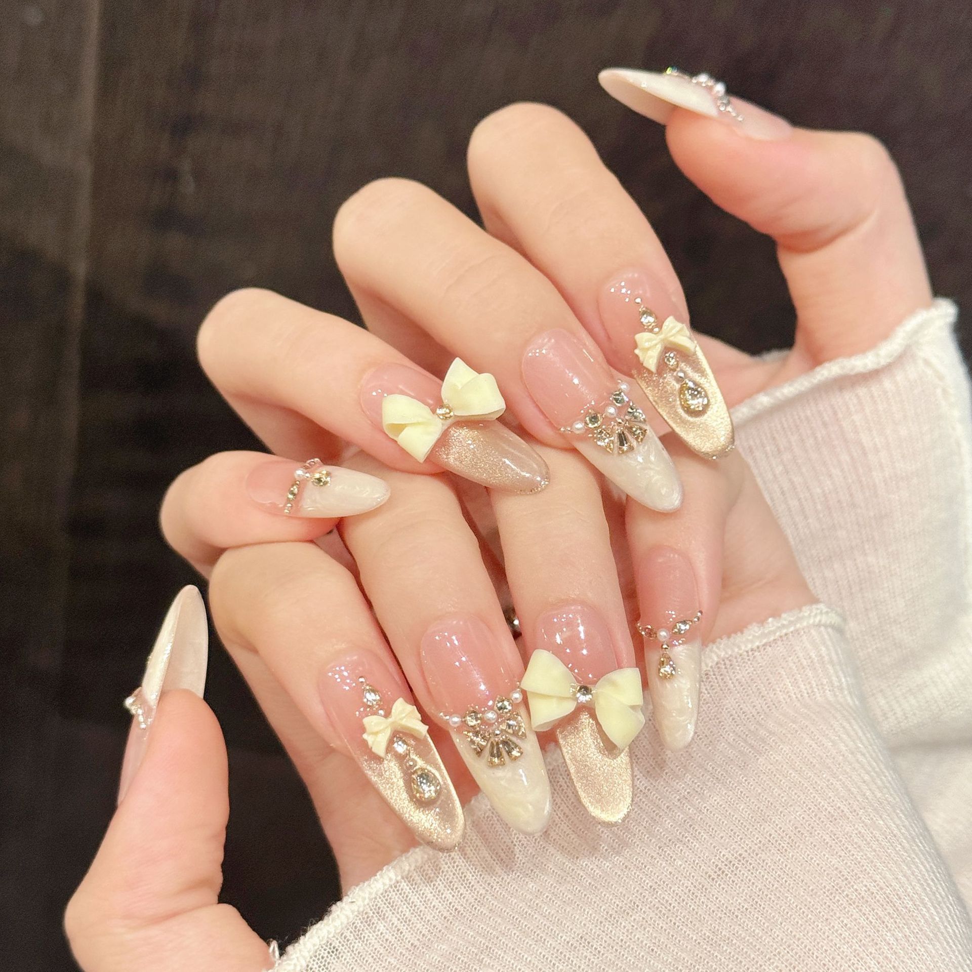 10pcs Kuku Palsu Buatan Tangan - Nail Art Press On ulasan dan harga