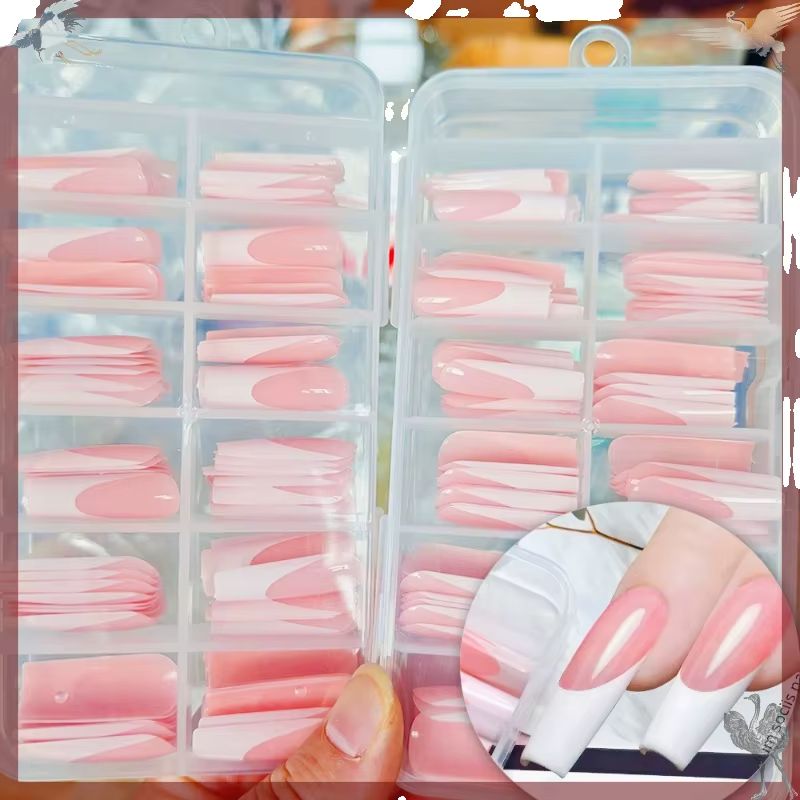 120Pcs Kuku Palsu French Press - Nail Art Press On ulasan dan harga