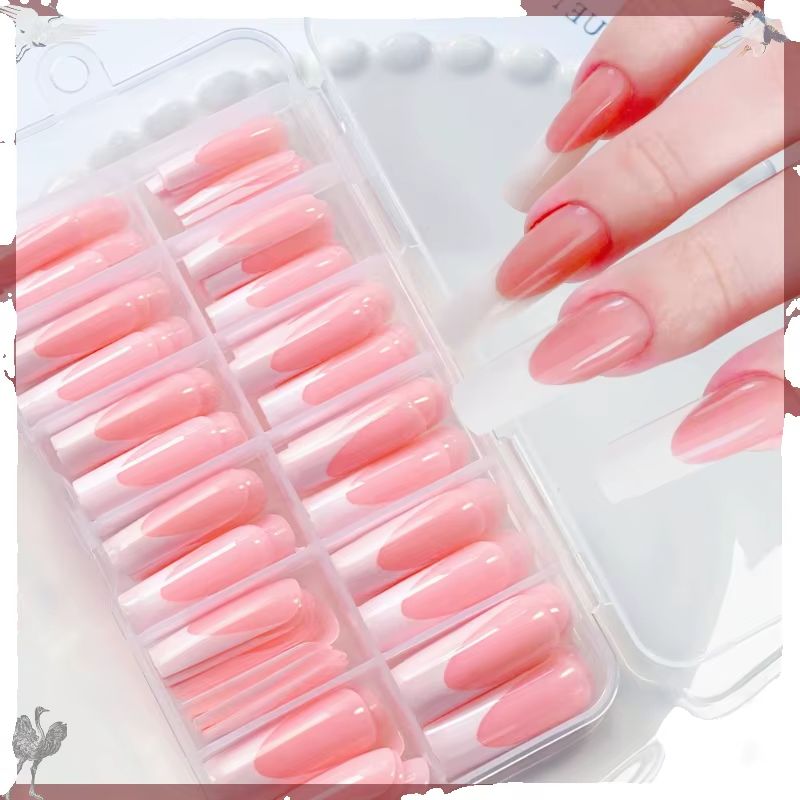 120Pcs Kuku Palsu French Press - Nail Art Press On ulasan dan harga