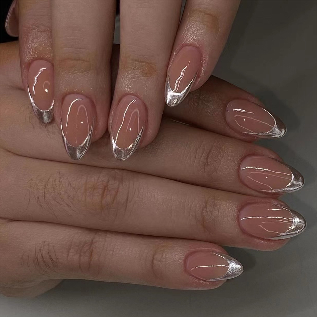 24 Buah Kuku Palsu Perancis Hi - Nail Art Press On ulasan dan harga