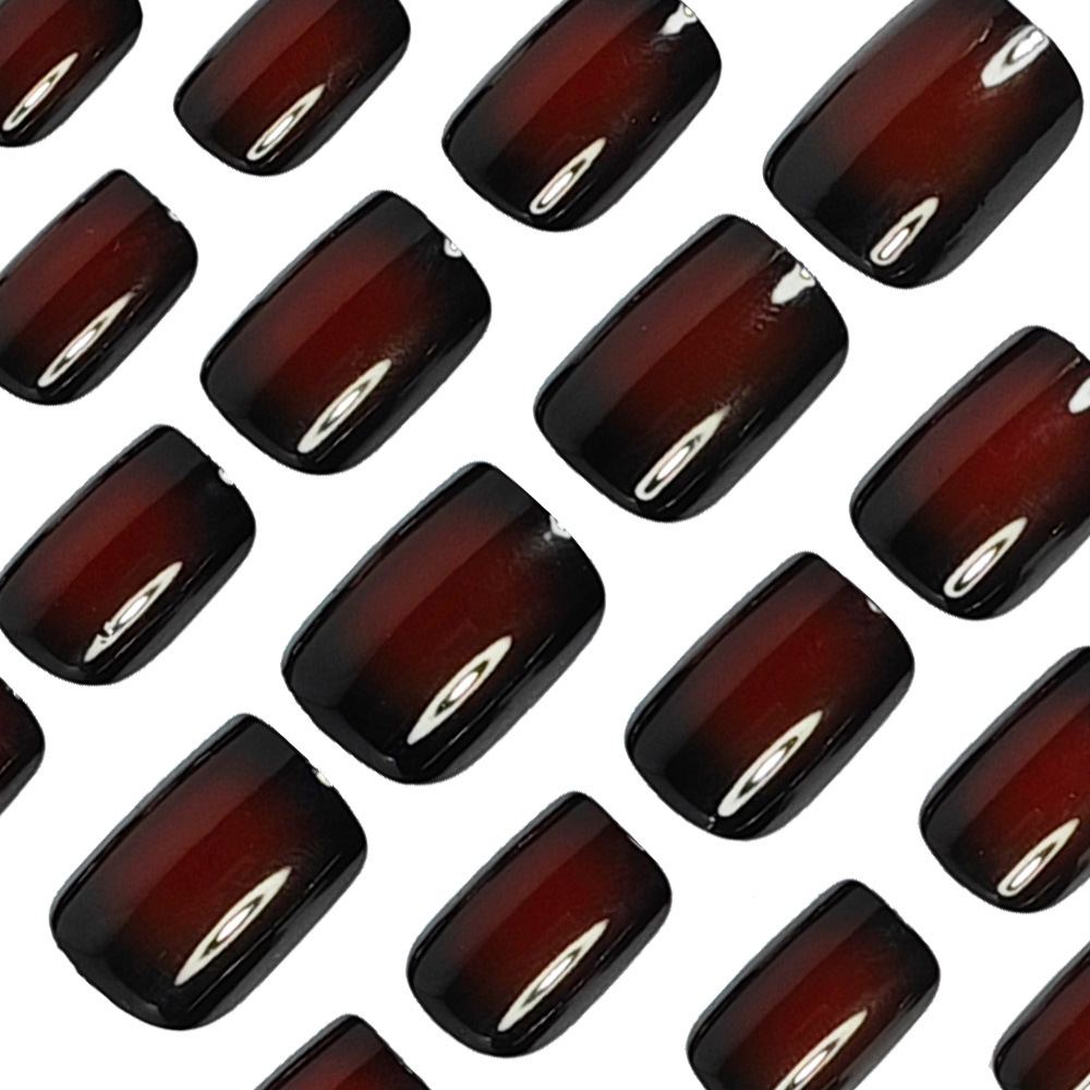 Kuku palsu pendek berbentuk pe - Nail Art Pink ulasan dan harga