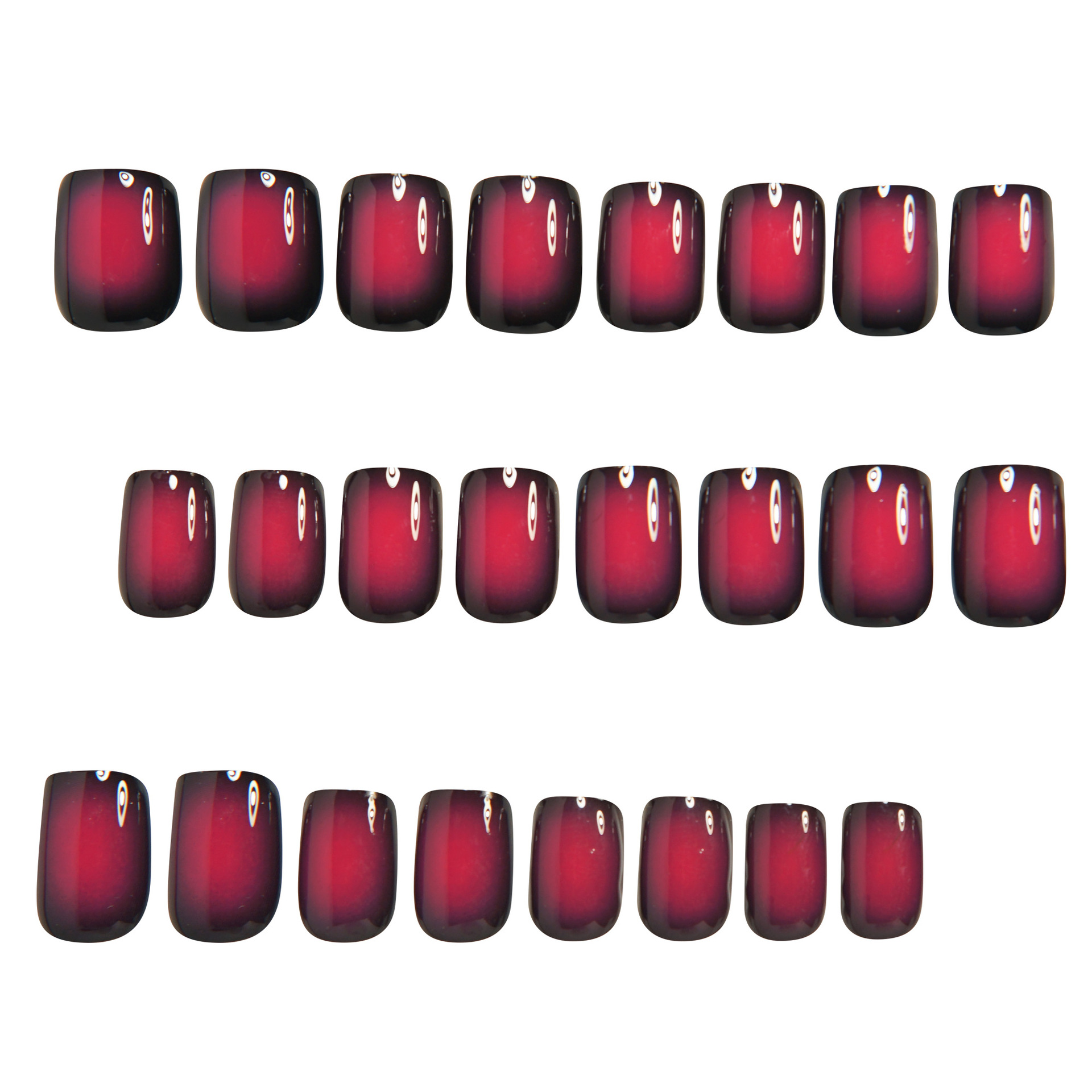 Kuku palsu pendek berbentuk pe - Nail Art Pink ulasan dan harga