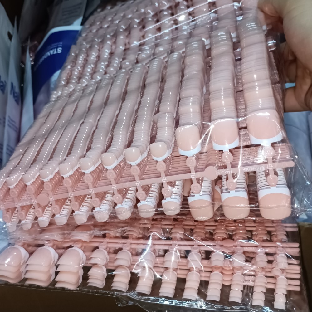 120 Buah Ujung Kuku Jari Kaki  - Nail Art Pink ulasan dan harga
