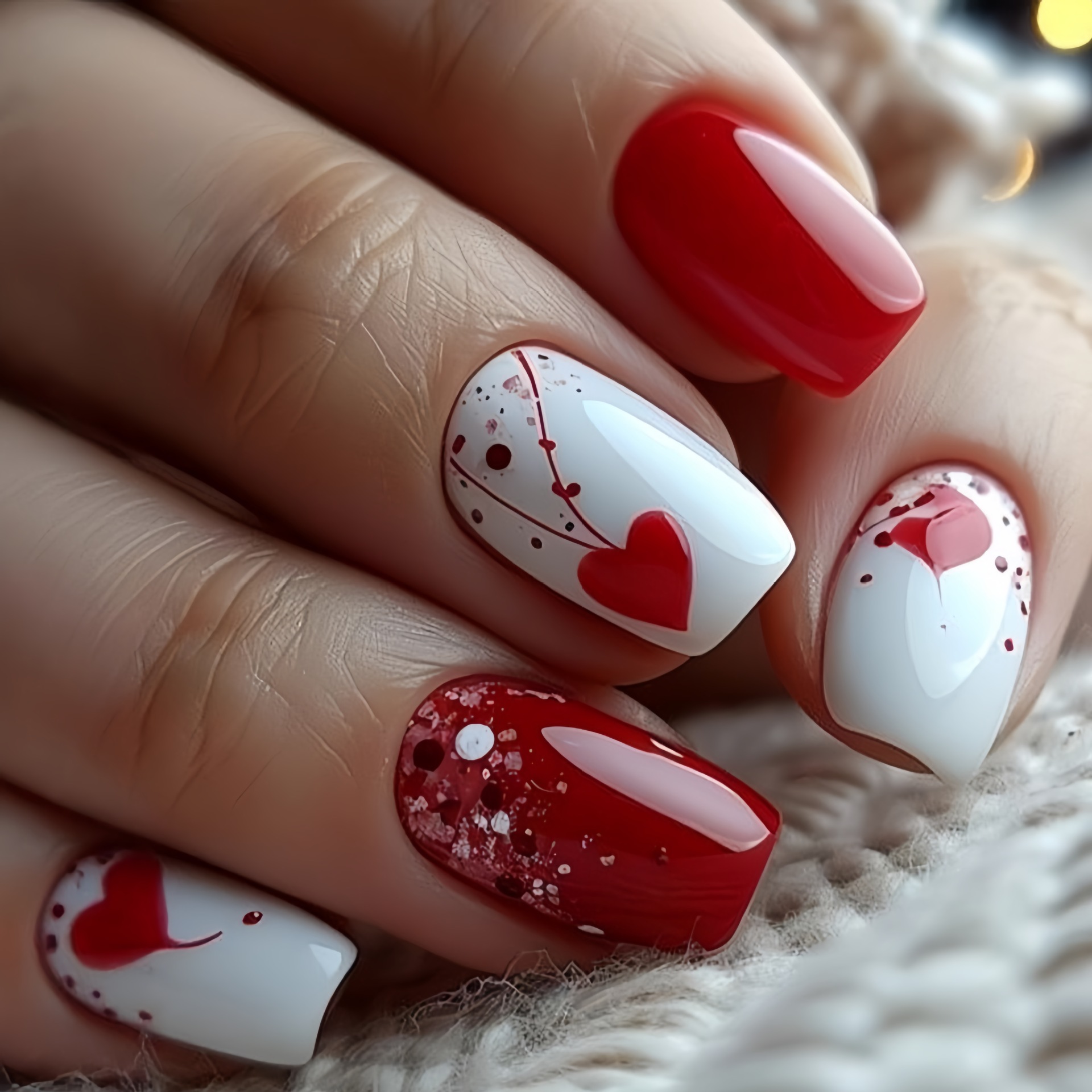 Kuku palsu pendek sedang untuk - Nail Art Pink ulasan dan harga