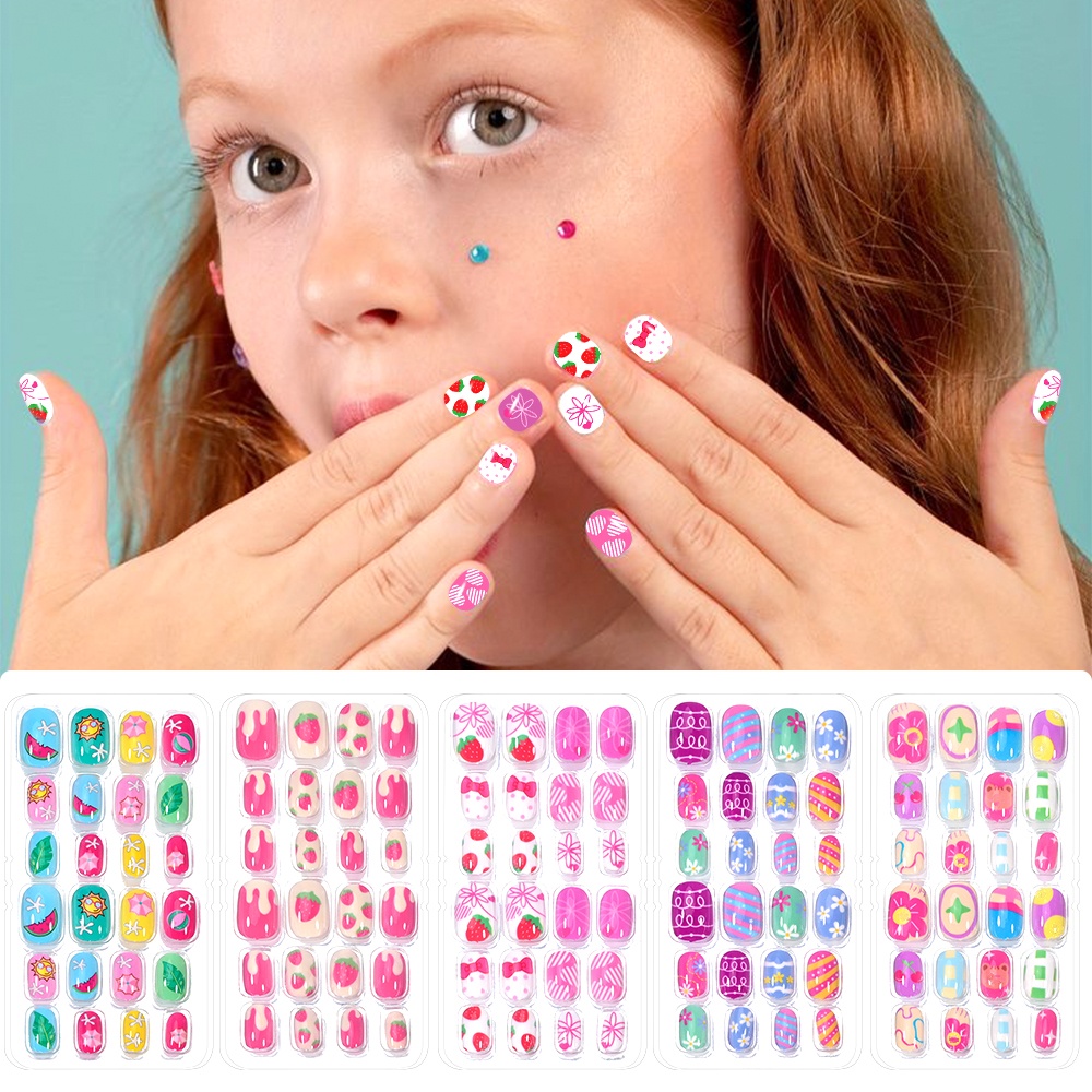 120-Piece 5-Set permen anak Pr - Nail Art Pink ulasan dan harga