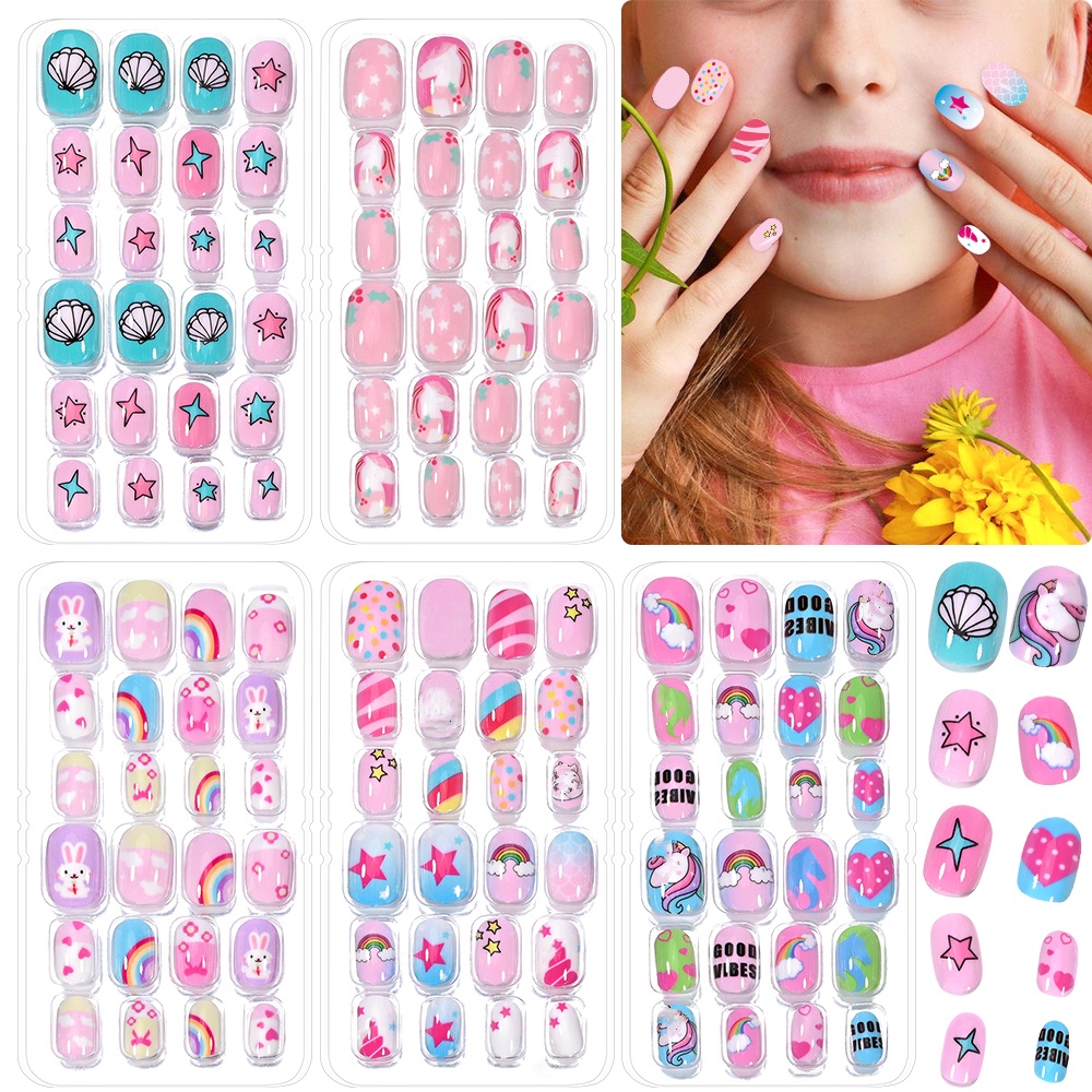 120-Piece 5-Set permen anak Pr - Nail Art Pink ulasan dan harga