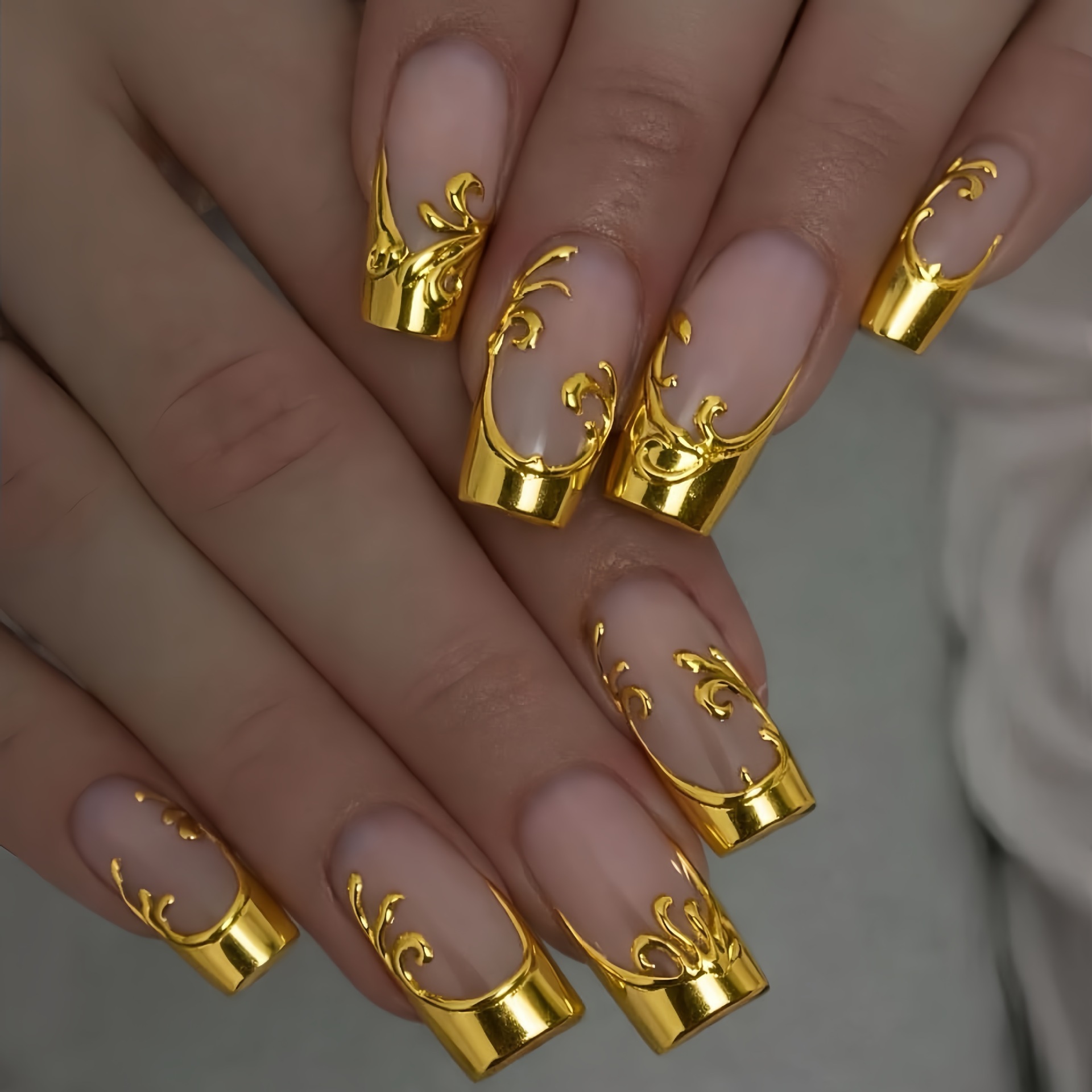 Kuku Palsu Panjang Sedang untu - Nail Art Press On ulasan dan harga