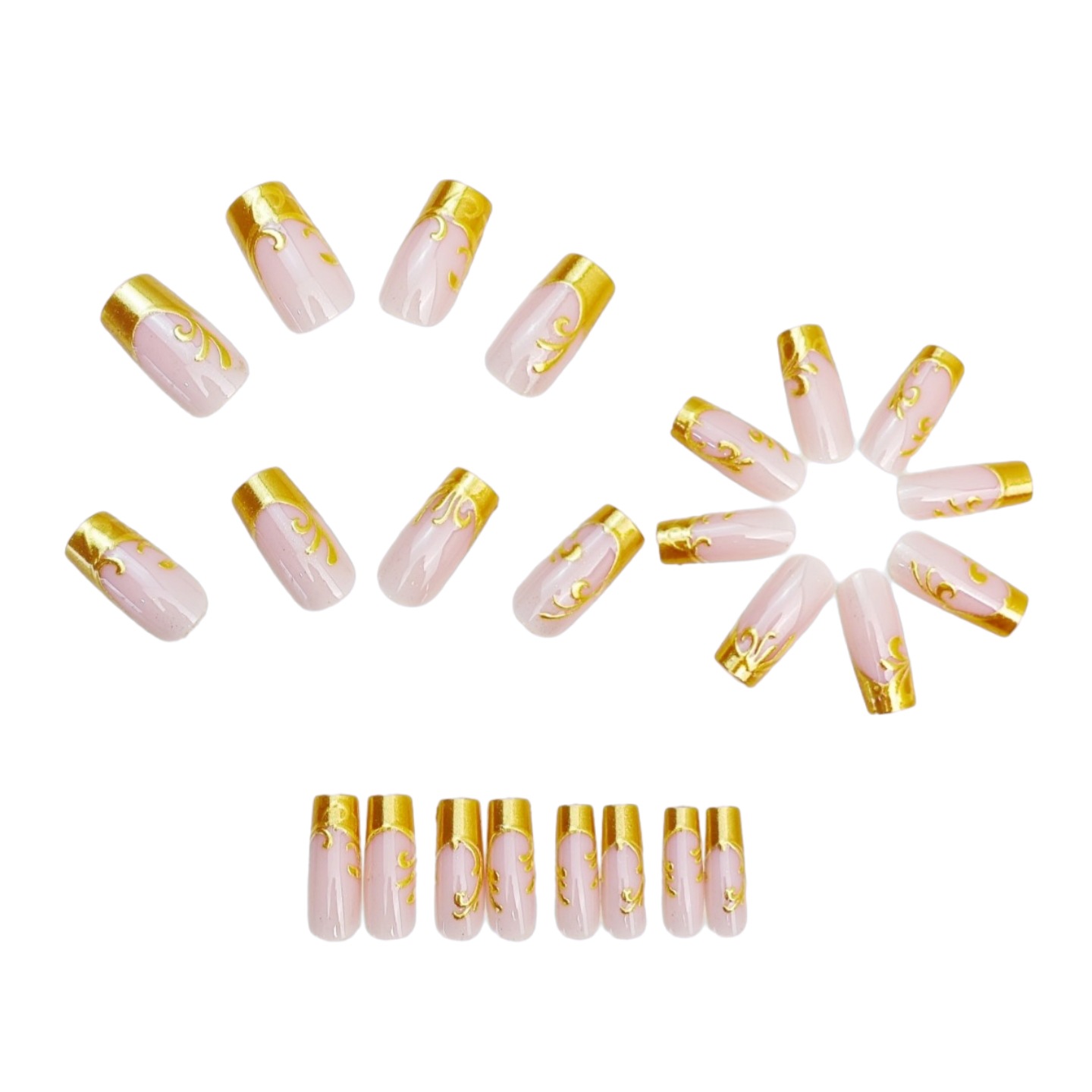 Kuku Palsu Panjang Sedang untu - Nail Art Press On ulasan dan harga