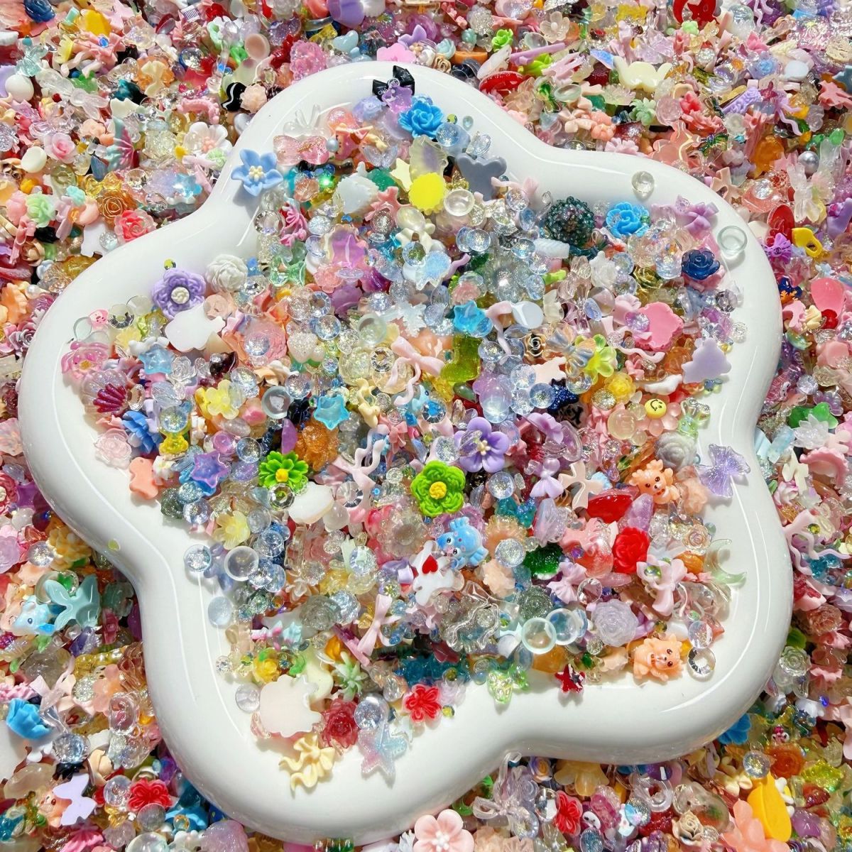 20g Ornamen Resin Mini Campura - Nail Art Valentines Day ulasan dan harga
