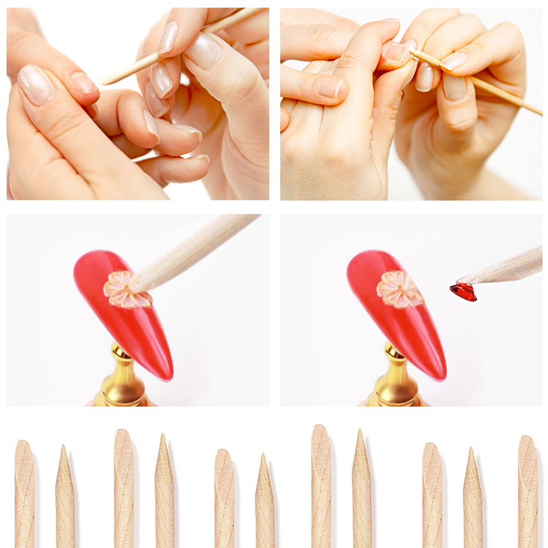 Penggeser Kutikula Kuku Stik K - Nail Art Orange ulasan dan harga
